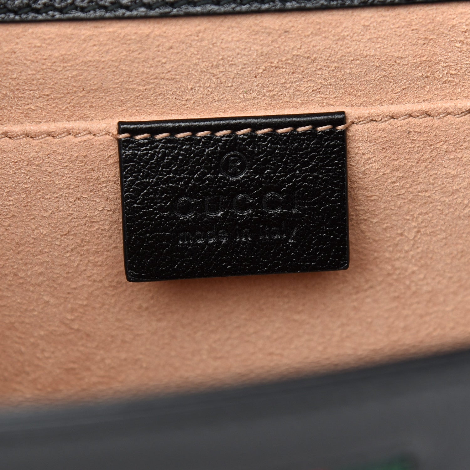 Gucci Textured Calfskin Web Small Rajah Slim Flap Shoulder Bag Black 6 of 10