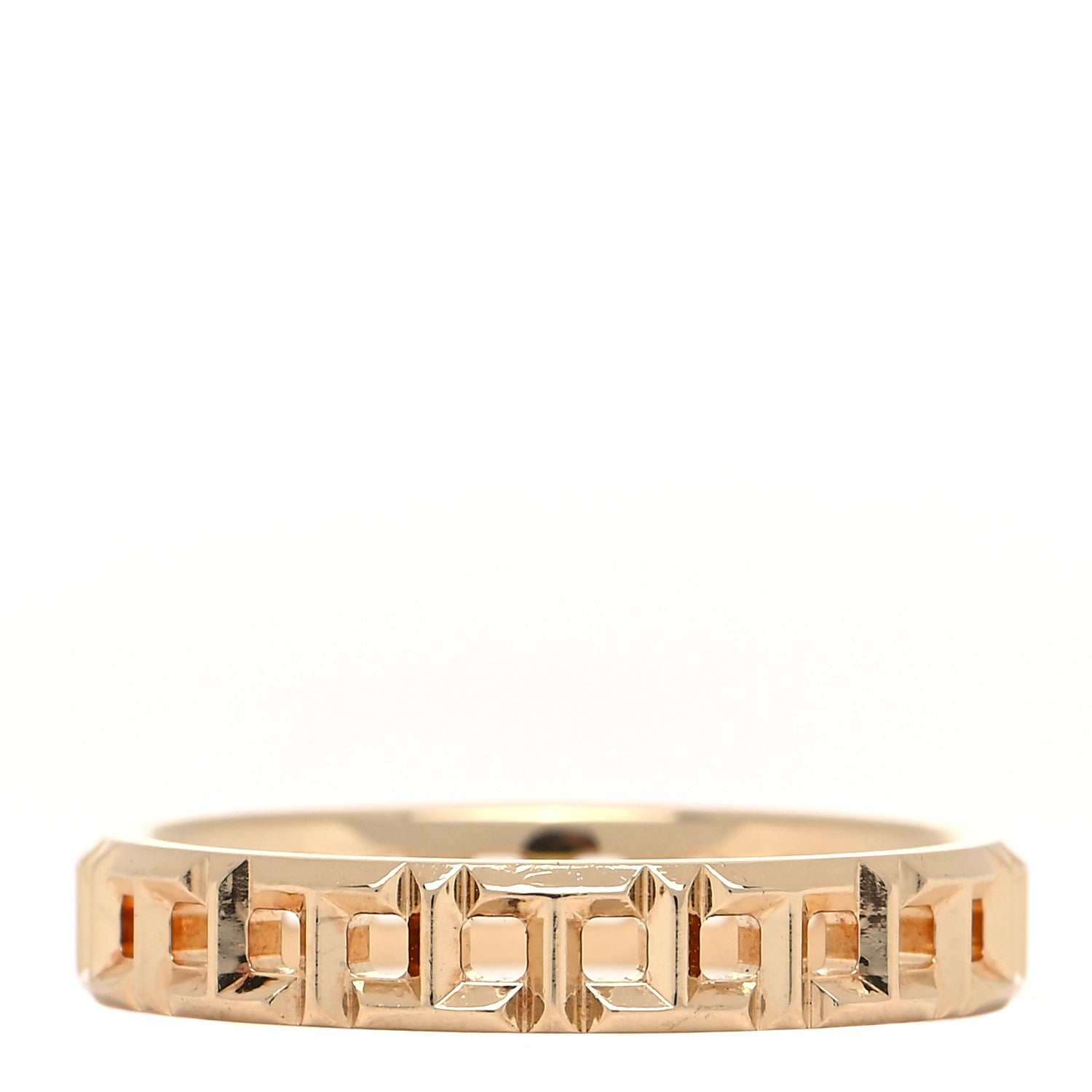 Tiffany 18K Yellow Gold T True Narrow Ring 52 6 3 of 4