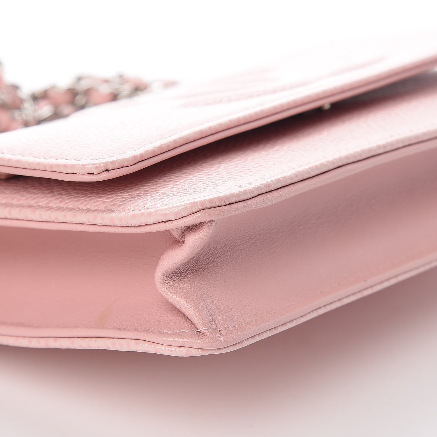 Chanel Caviar Timeless CC Wallet On Chain WOC Pink 11 of 13