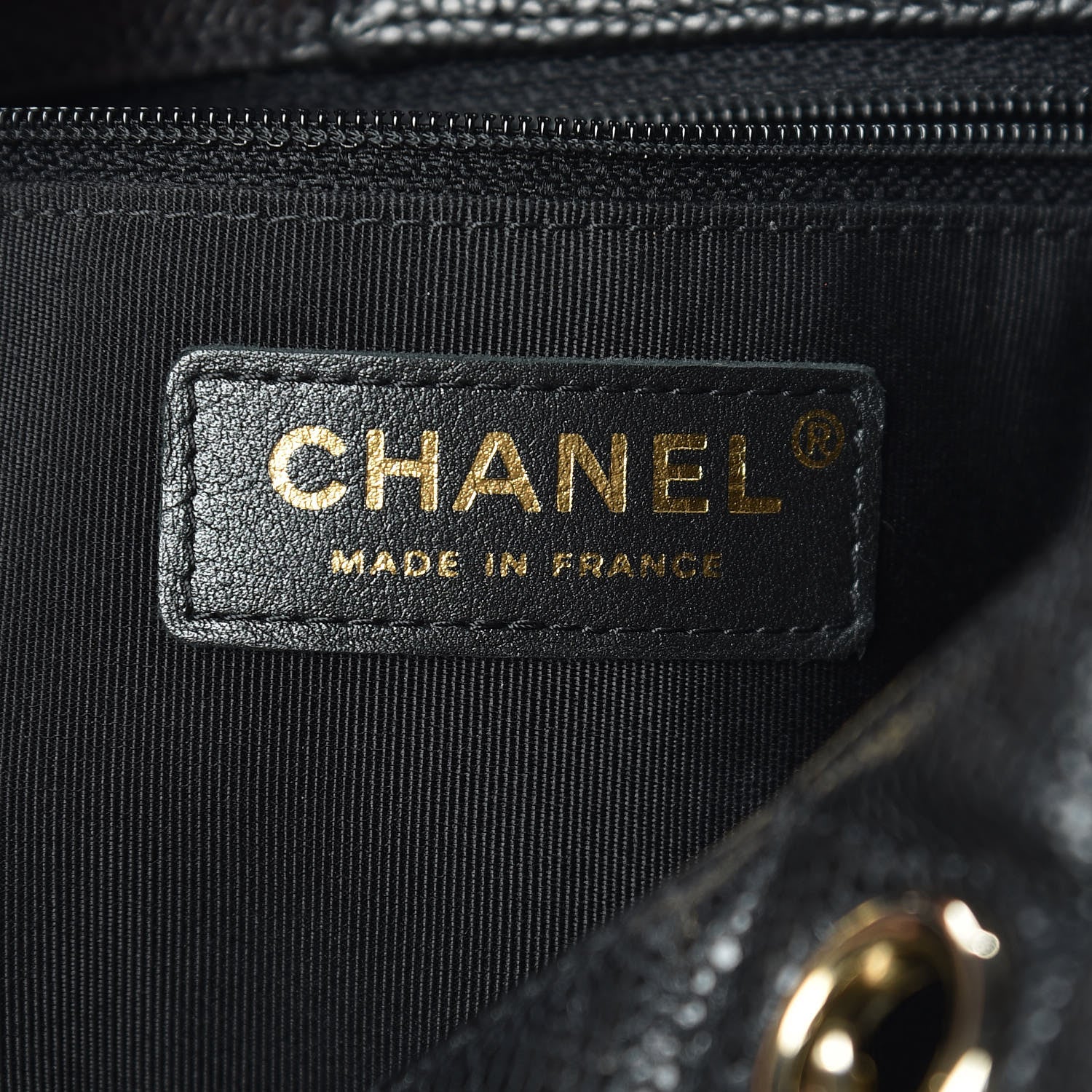 Chanel Caviar Quilted Large Shopping Tote Black 6 of 10