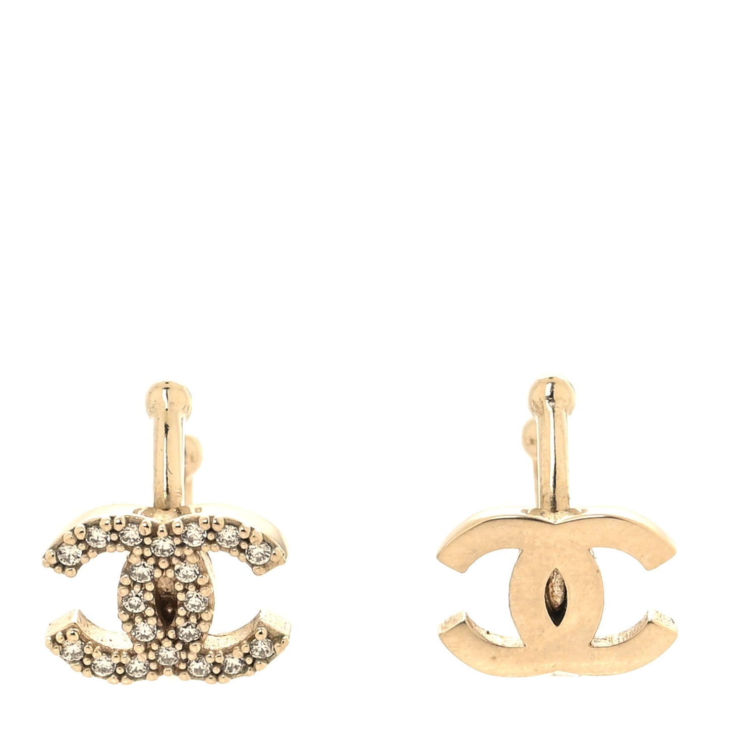 Metal Strass Lip Ring Set Gold