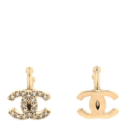 Chanel Metal Strass Lip Ring Set Gold 1 of 5