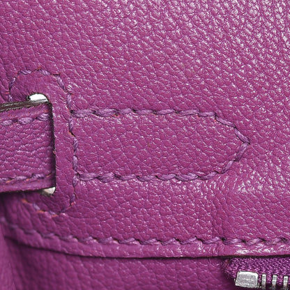 Hermes Chevre Mysore Birkin 25 Cyclamen 11 of 43