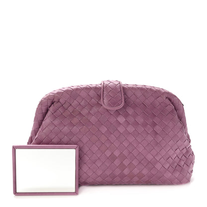 Bottega Veneta Nappa Intrecciato The Lauren 1980 Clutch Peony 1 of 14
