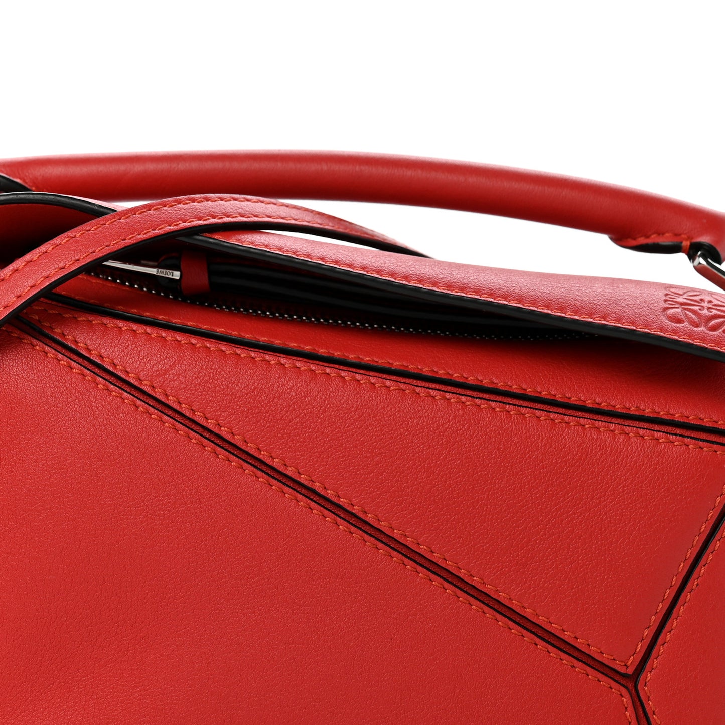 Calfskin Mini Puzzle Bag Pomodoro