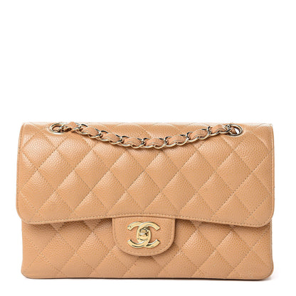 Chanel Caviar Quilted Small Double Flap Beige 1 of 16