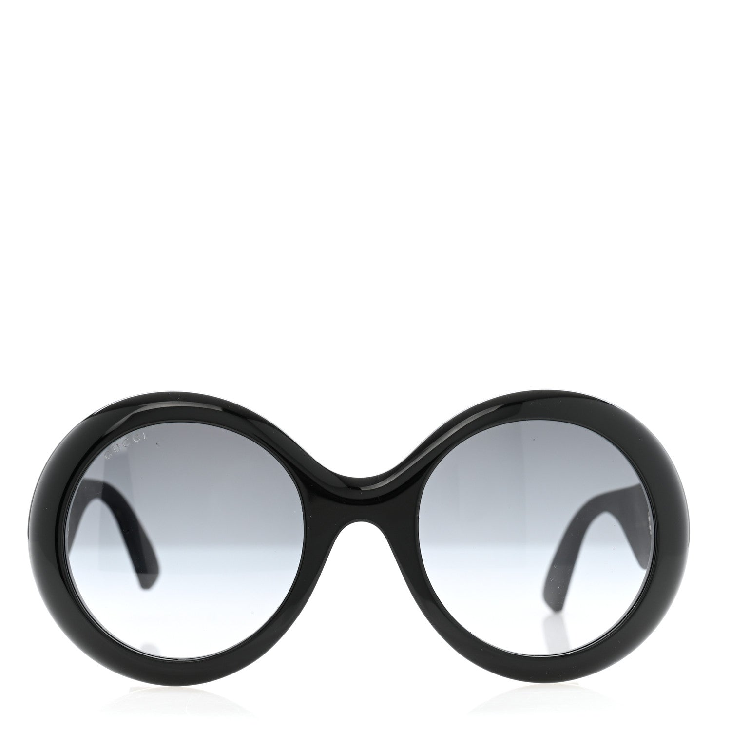Gucci Acetate Round GG0101S Glitter Sunglasses Black 2 of 7