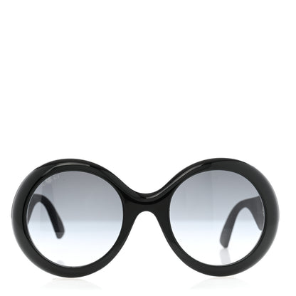 Gucci Acetate Round GG0101S Glitter Sunglasses Black 2 of 7