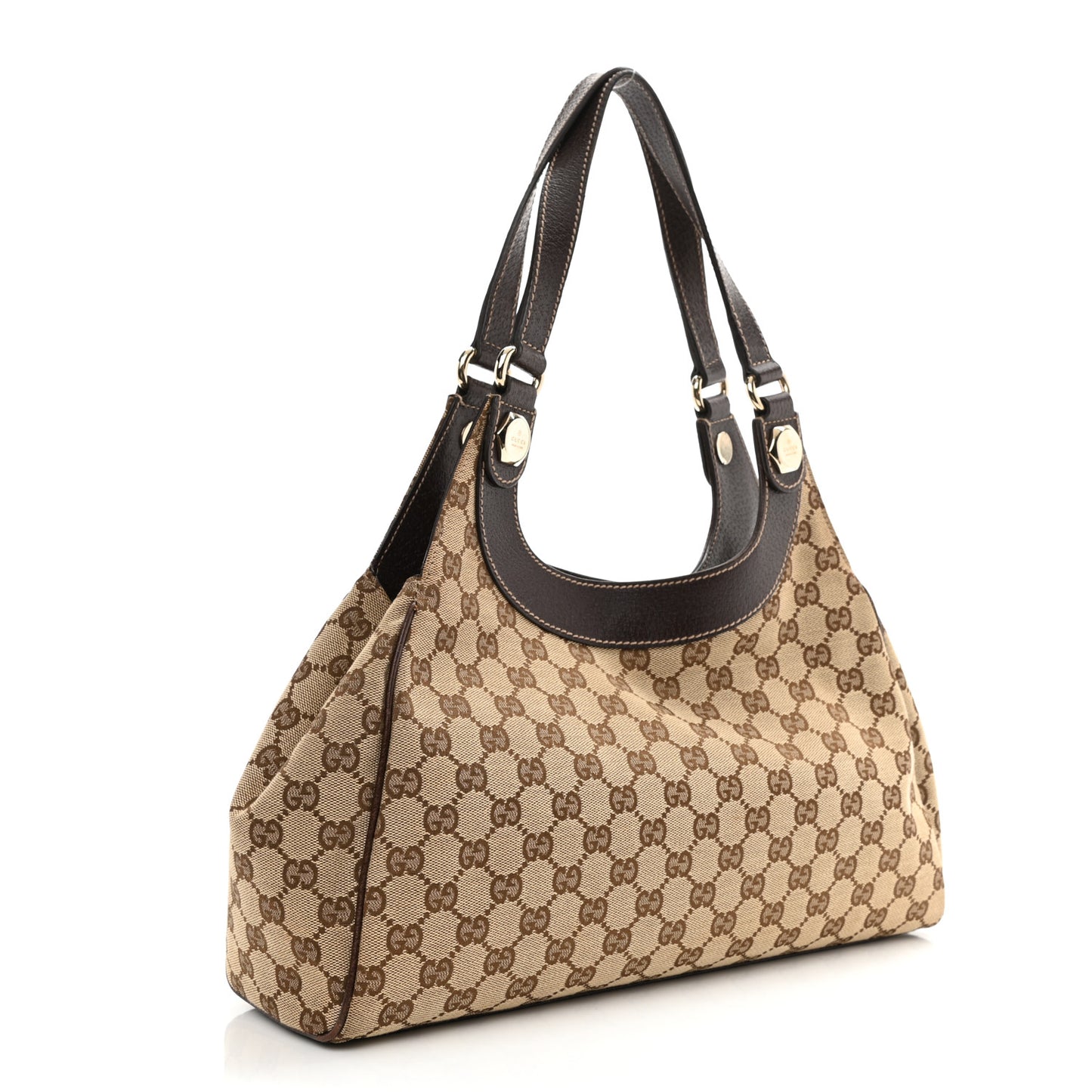 Monogram Medium Charmy Shoulder Bag Dark Brown
