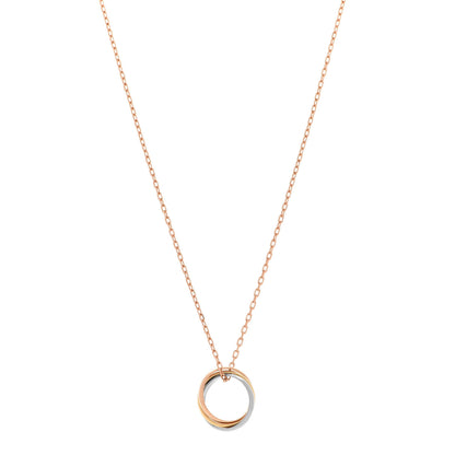 Cartier 18K Pink Yellow White Gold Trinity Pendant Necklace 1 of 9