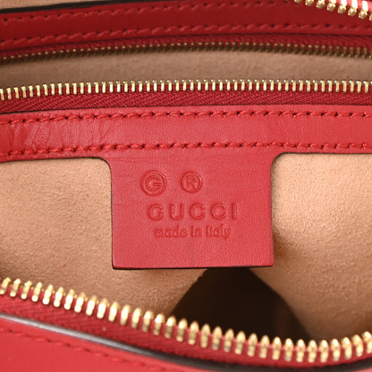 Gucci GG Supreme Monogram Blooms Small Boston Beige Blue Navy Hibiscus Red 6 of 9