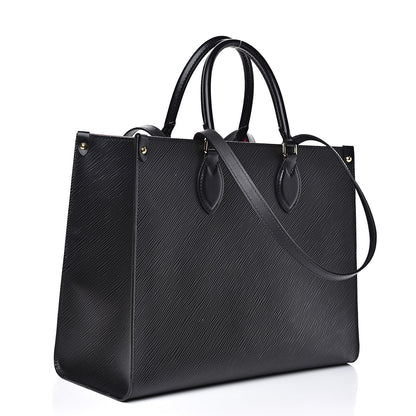 Louis Vuitton Epi Onthego MM Black 2 of 12