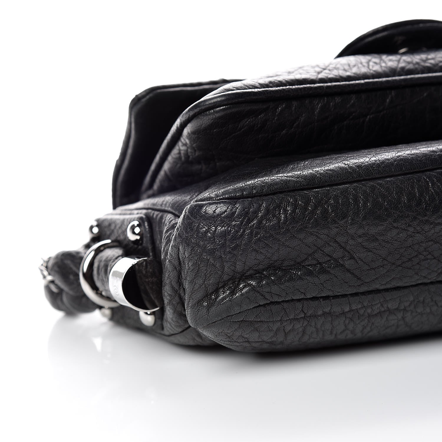 Chanel Distressed Lambskin Small Lady Braid Flap Black 10 of 13