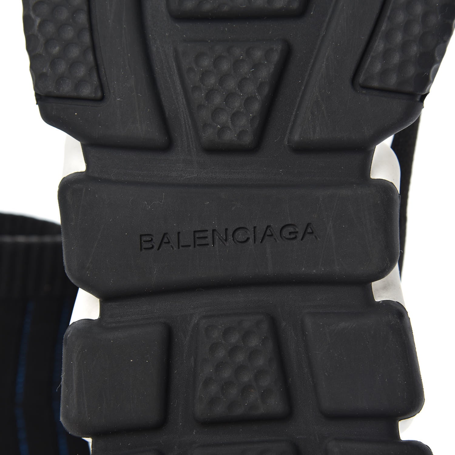 Balenciaga Ribbed Effect Knit Hi Speed Sneakers 41 Black Bleu 7 of 7