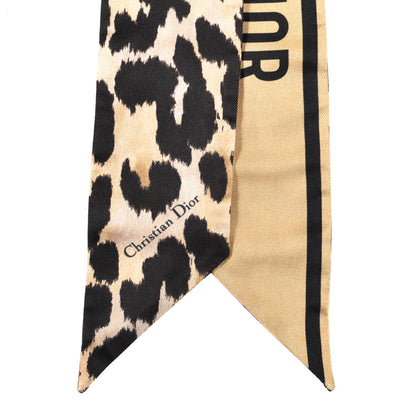 Christian Dior Silk Mizza Mitzah Scarf Beige Multicolor 2 of 3