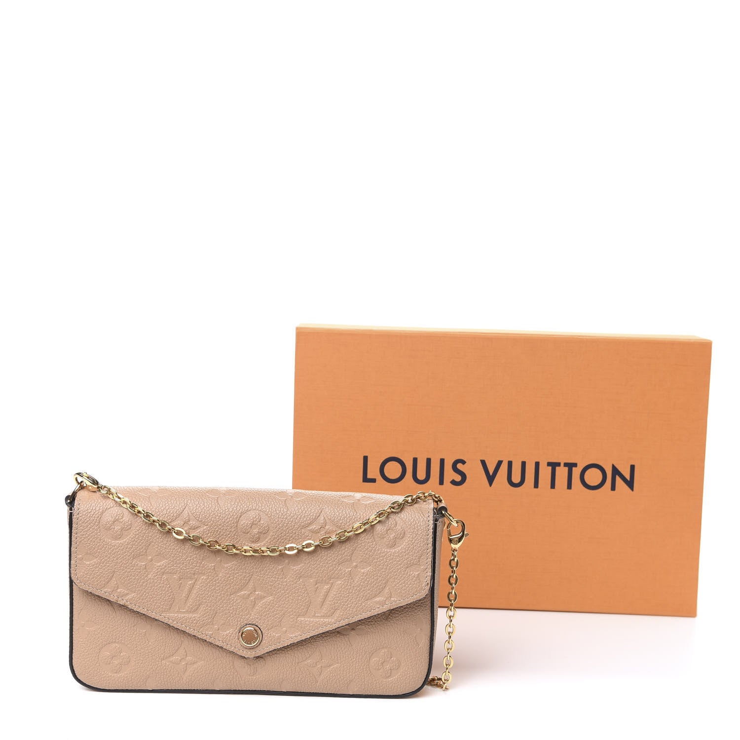 Louis Vuitton Empreinte Pochette Felicie Chain Wallet Papyrus 11 of 11