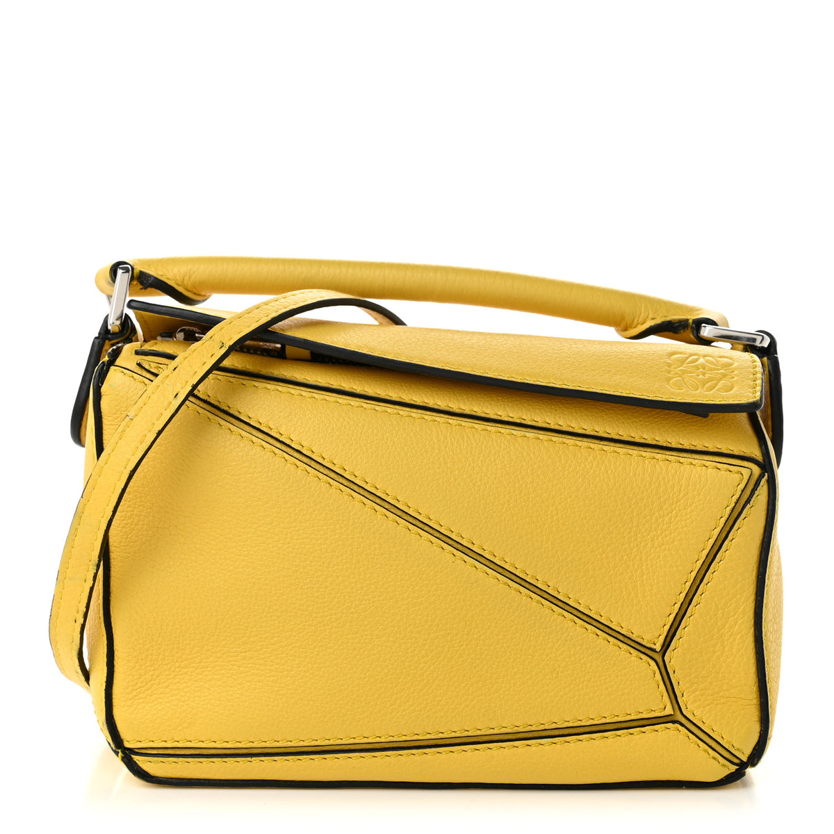 Loewe Calfskin Mini Puzzle Bag Yellow 1 of 11