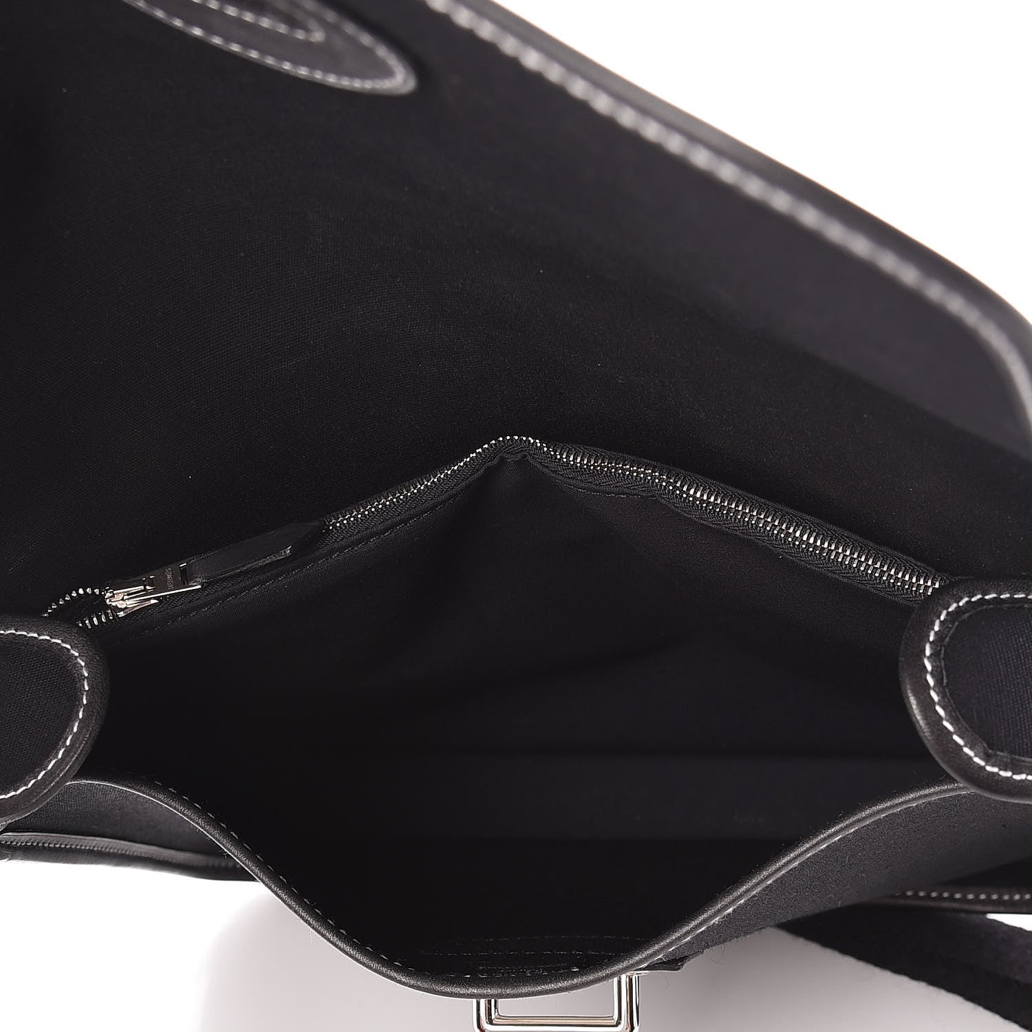 Hermes Toile Officier Mini Buenaventura Messenger Black 7 of 9
