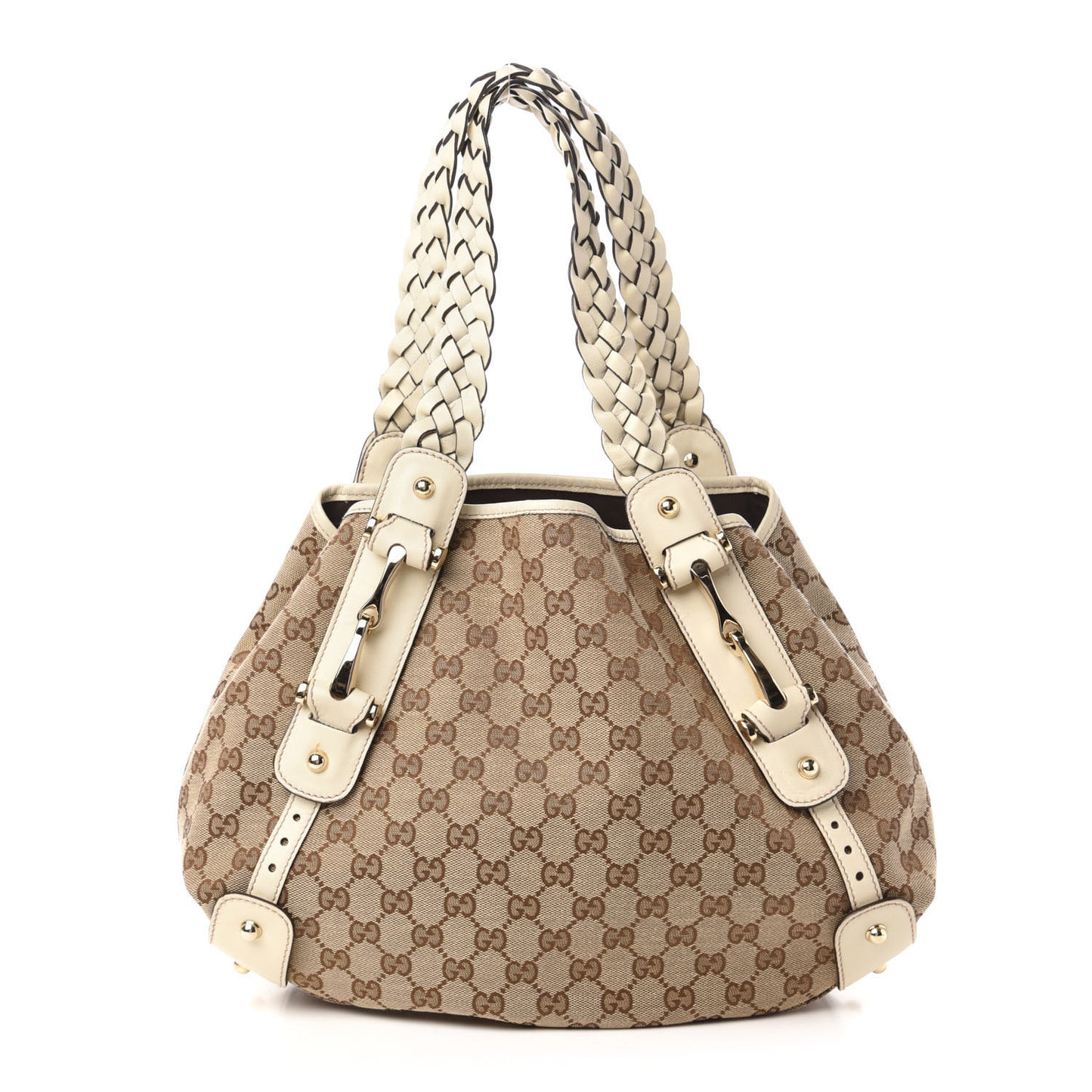 Monogram Small Pelham Shoulder Bag Off White
