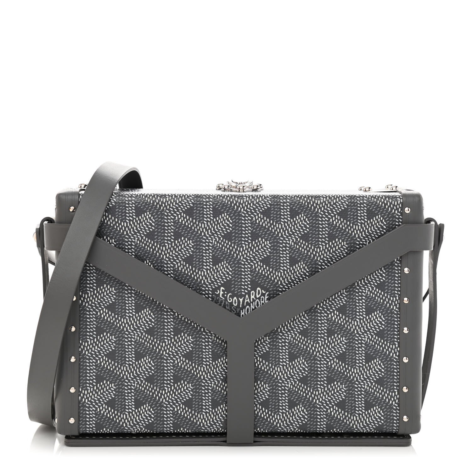 Goyard Goyardine Minaudiere Trunk Bag Grey 1 of 9