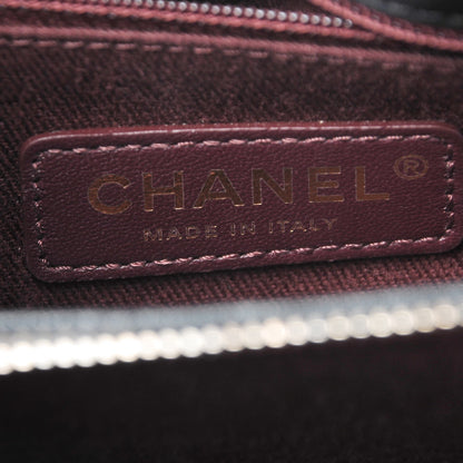 Chanel Shiny Sheepskin Quilted Large Trapezio Flap Black 7 of 10