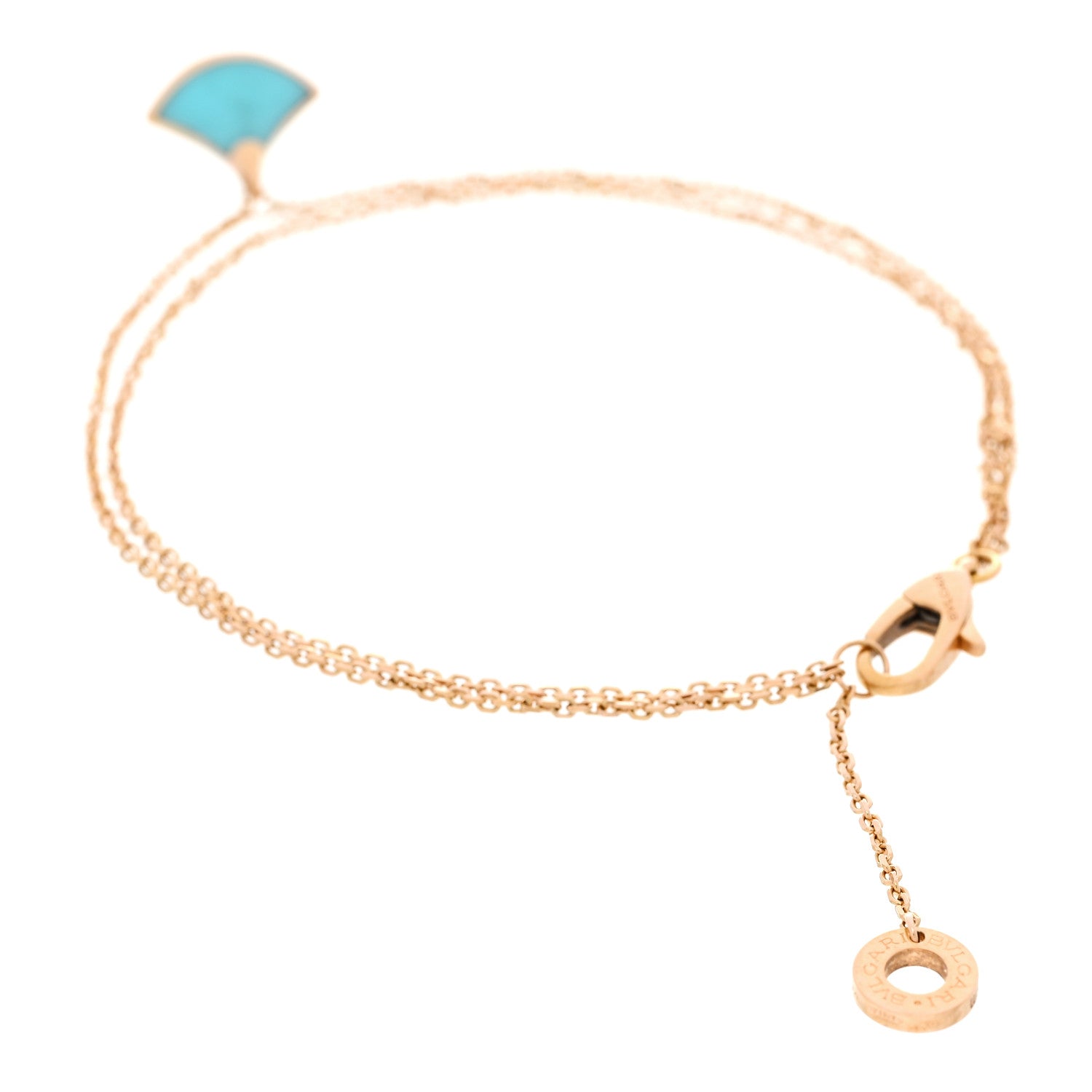 Bulgari 18K Rose Gold Turquoise Divas' Dream Bracelet SM 3 of 6
