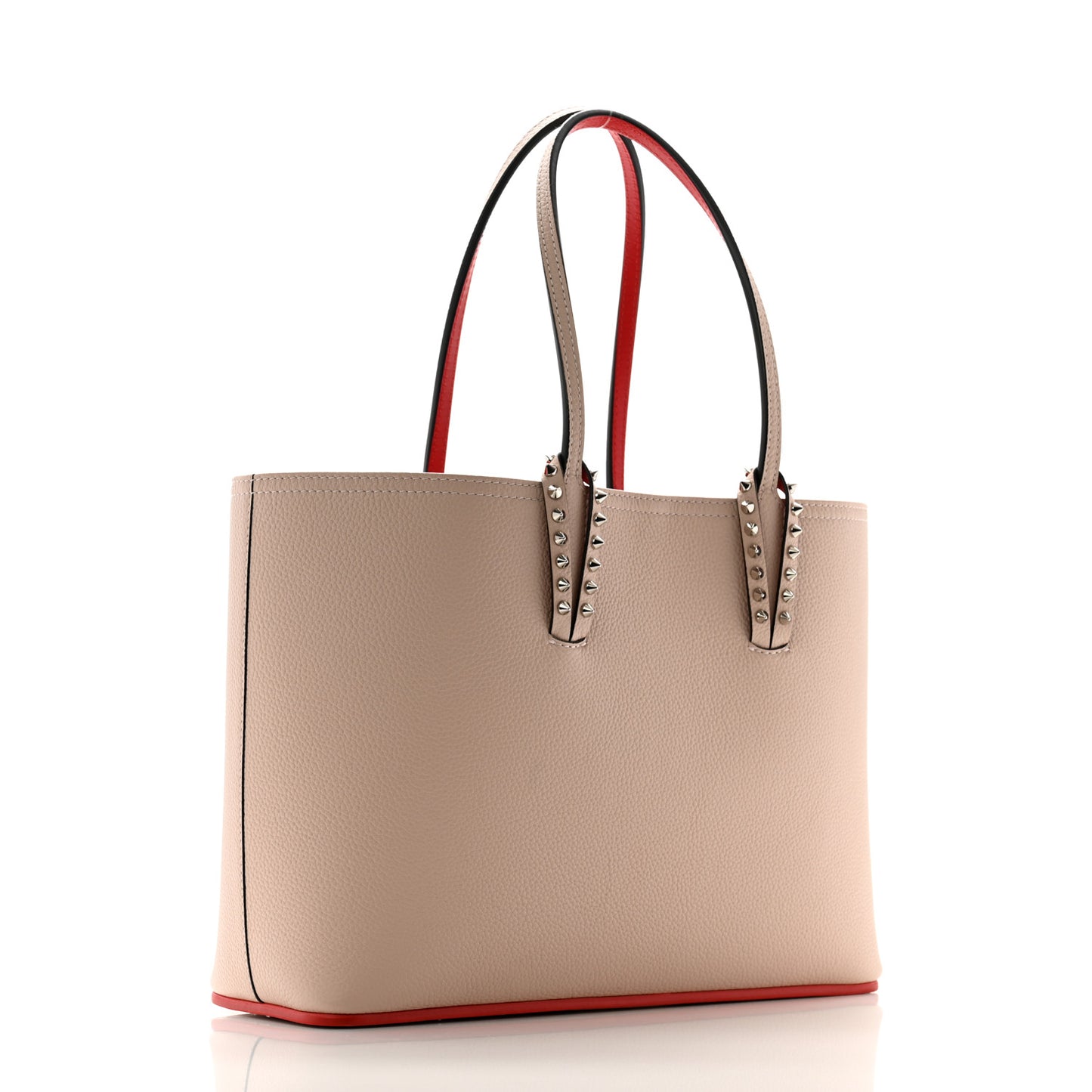 Calfskin Spikes Small East West Cabata Tote Ballerina Ballerina