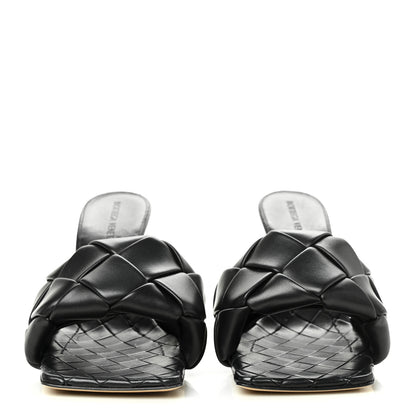 Bottega Veneta Nappa Maxi Intrecciato Lido Mule Sandals 38.5 Black 2 of 8
