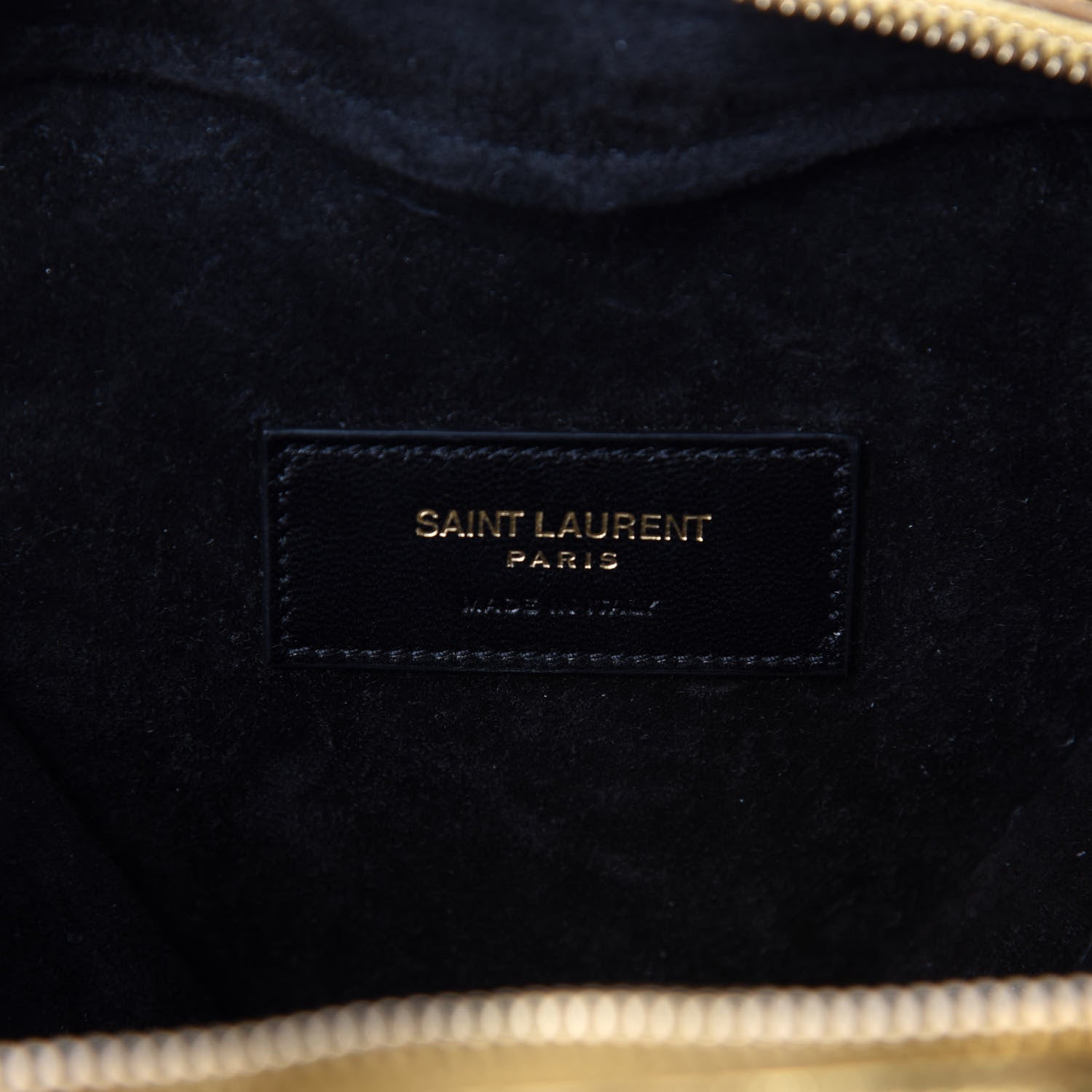 Saint Laurent Metallic Calfskin Matelasse Chevron Monogram Small Love Heart Chain Bag Gold 8 of 10