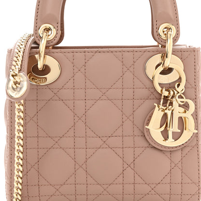 Christian Dior Lambskin Cannage Mini Lady Dior Fard 8 of 10