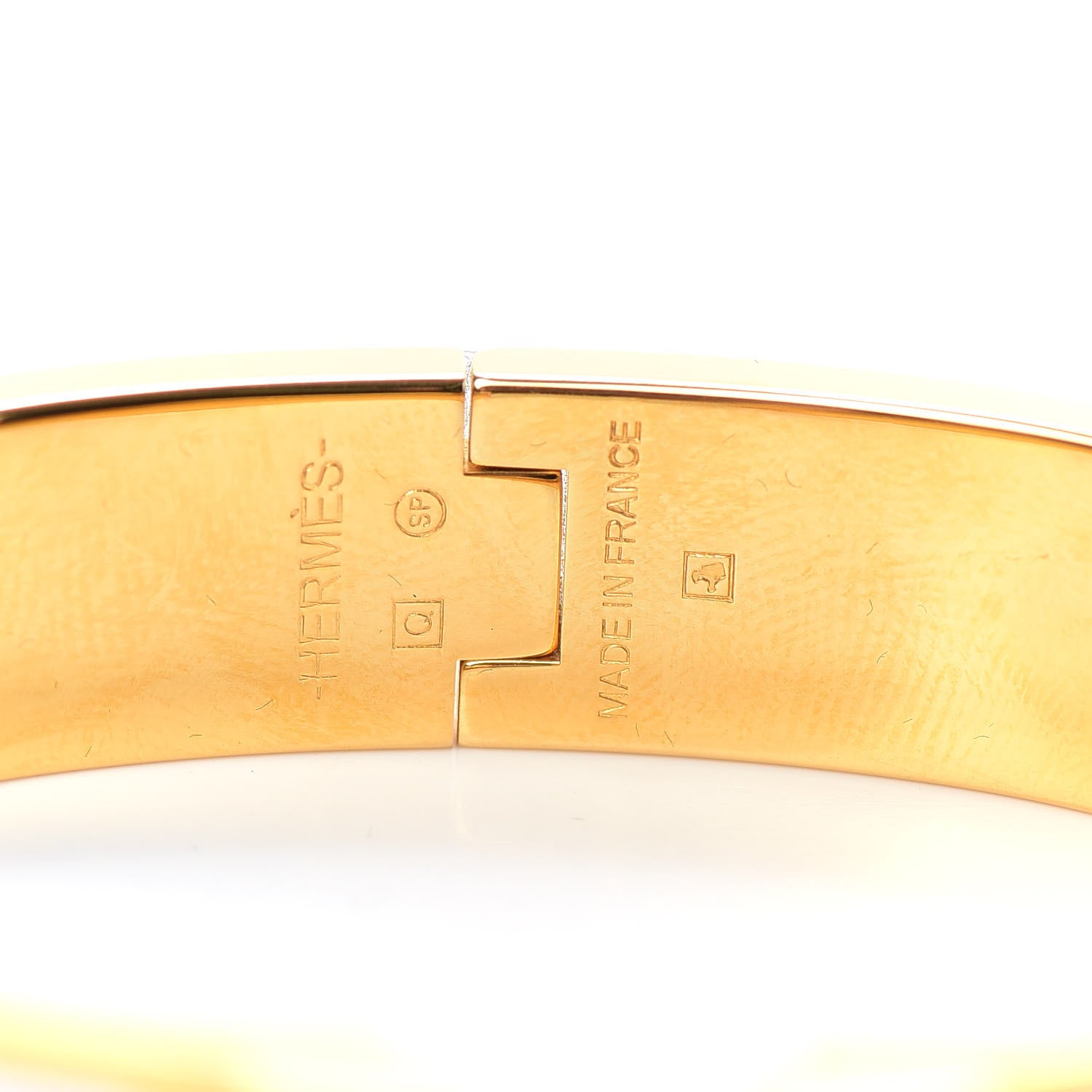 Hermes Enamel Narrow Clic Clac H Bracelet PM White 5 of 6