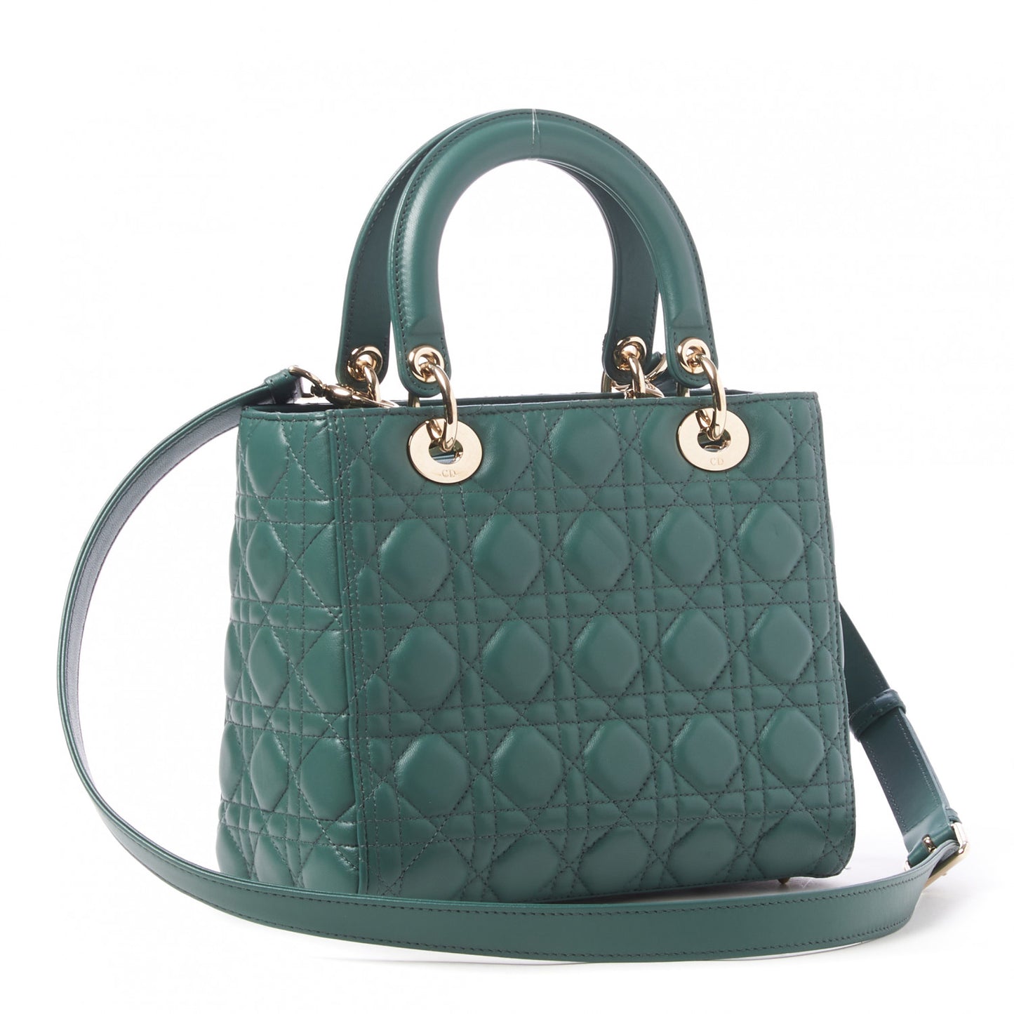Lambskin Cannage Medium Lady Dior Orage