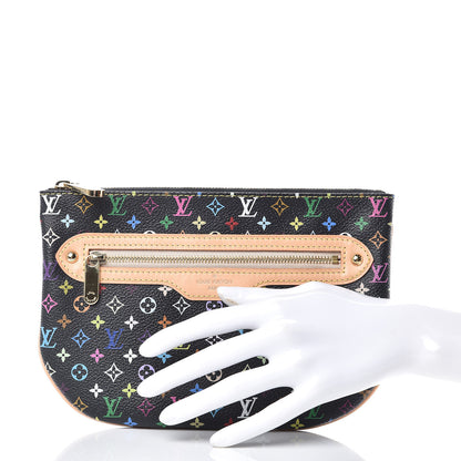 Louis Vuitton Monogram Multicolor Pochette Plate GM Black 2 of 6