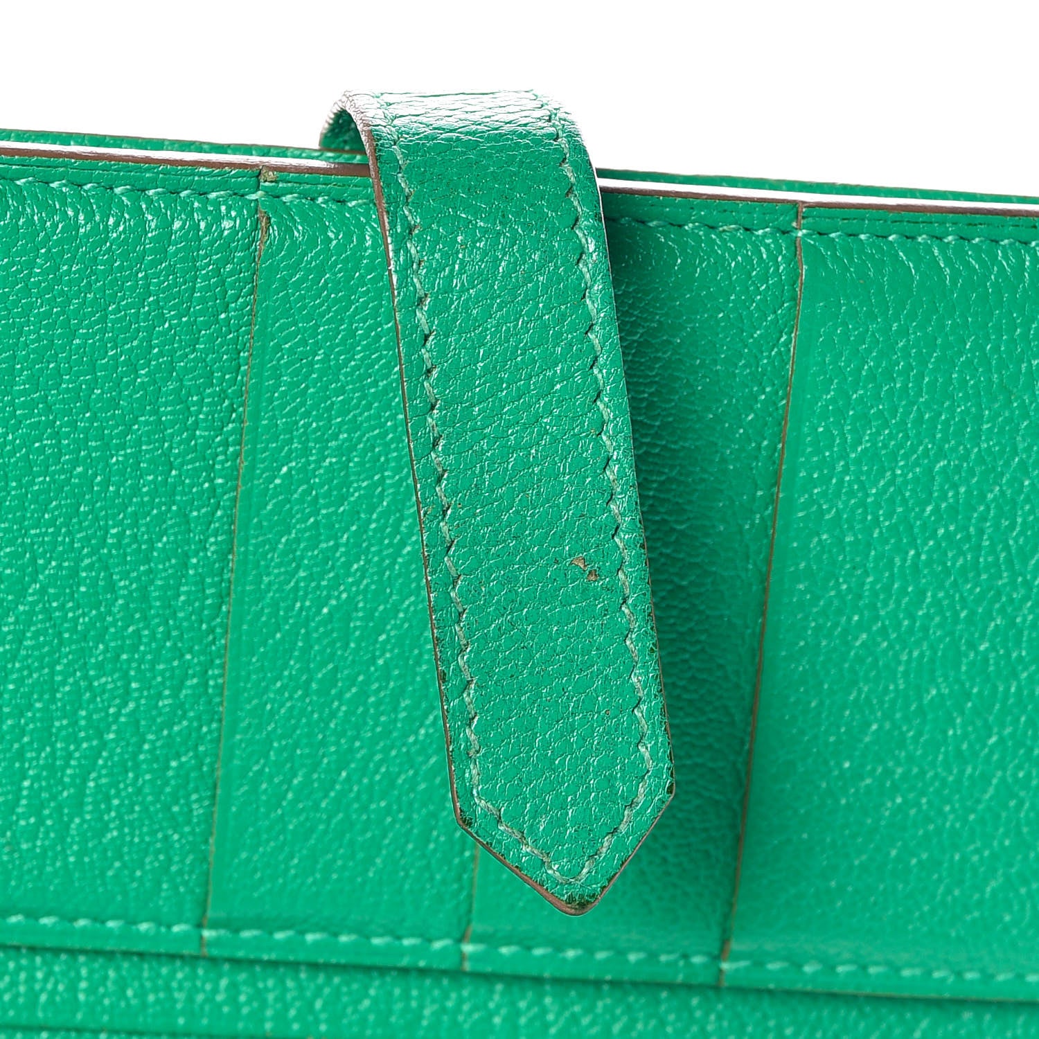 Hermes Chevre Mysore Bearn Gusset Wallet Menthe 13 of 15