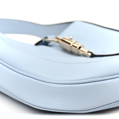 Gucci Grained Calfskin Web Medium Jackie 1961 Hobo Light Blue 10 of 12