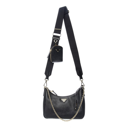 Prada Saffiano Lux Re-Edition 2005 Shoulder Bag Black 1 of 8