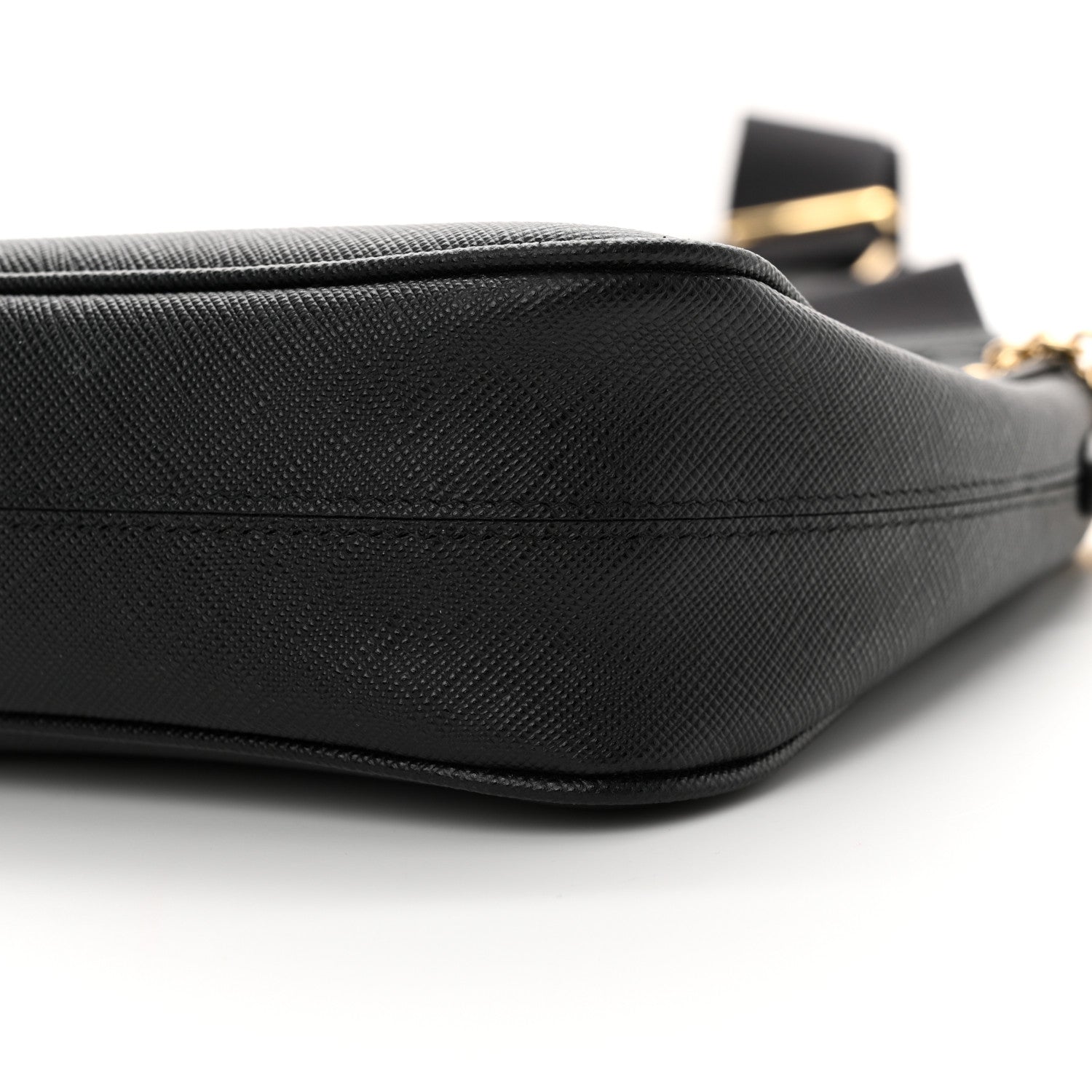 Prada Saffiano Lux Re-Edition 2005 Shoulder Bag Black 10 of 12
