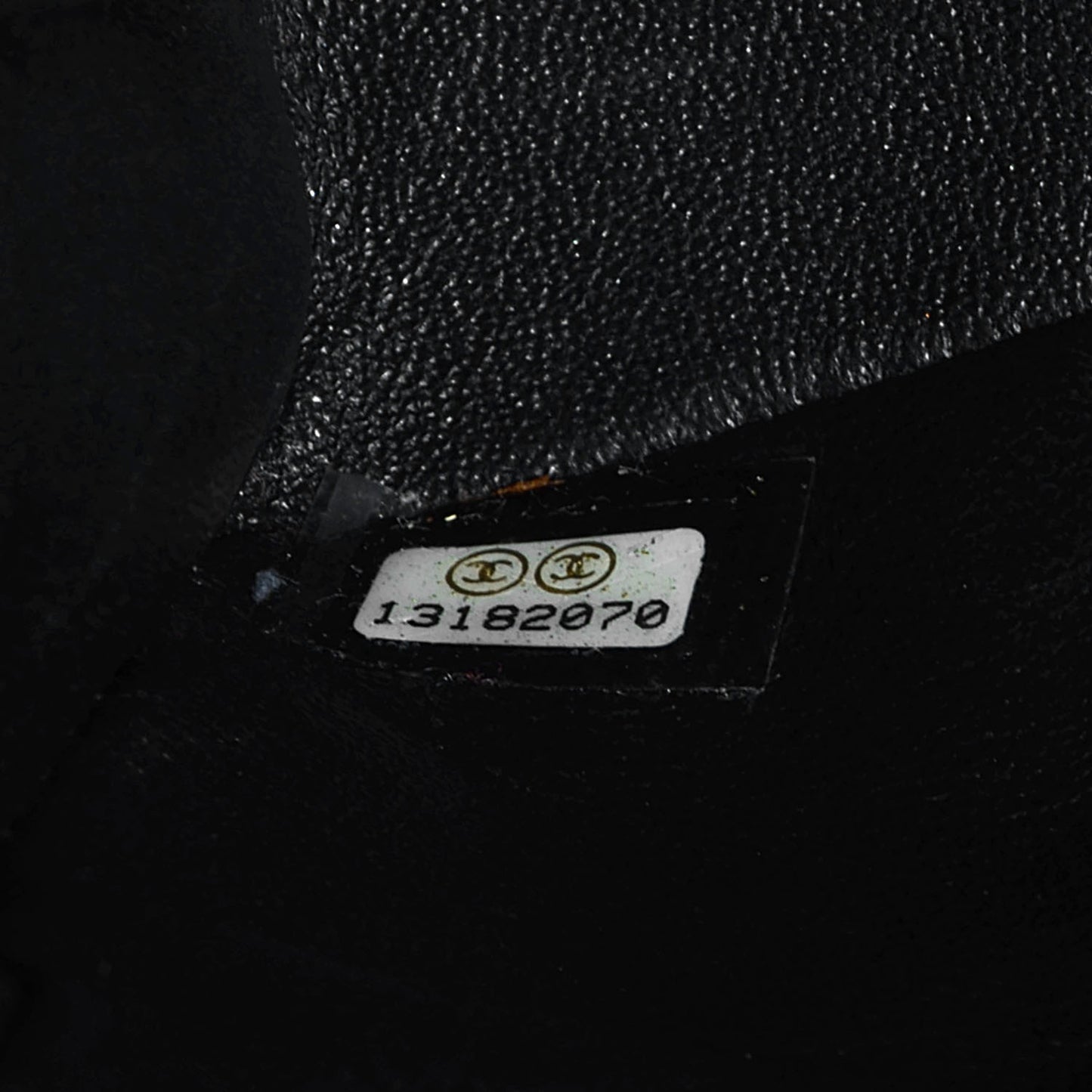 Patent Quilted Medium Double Flap Black