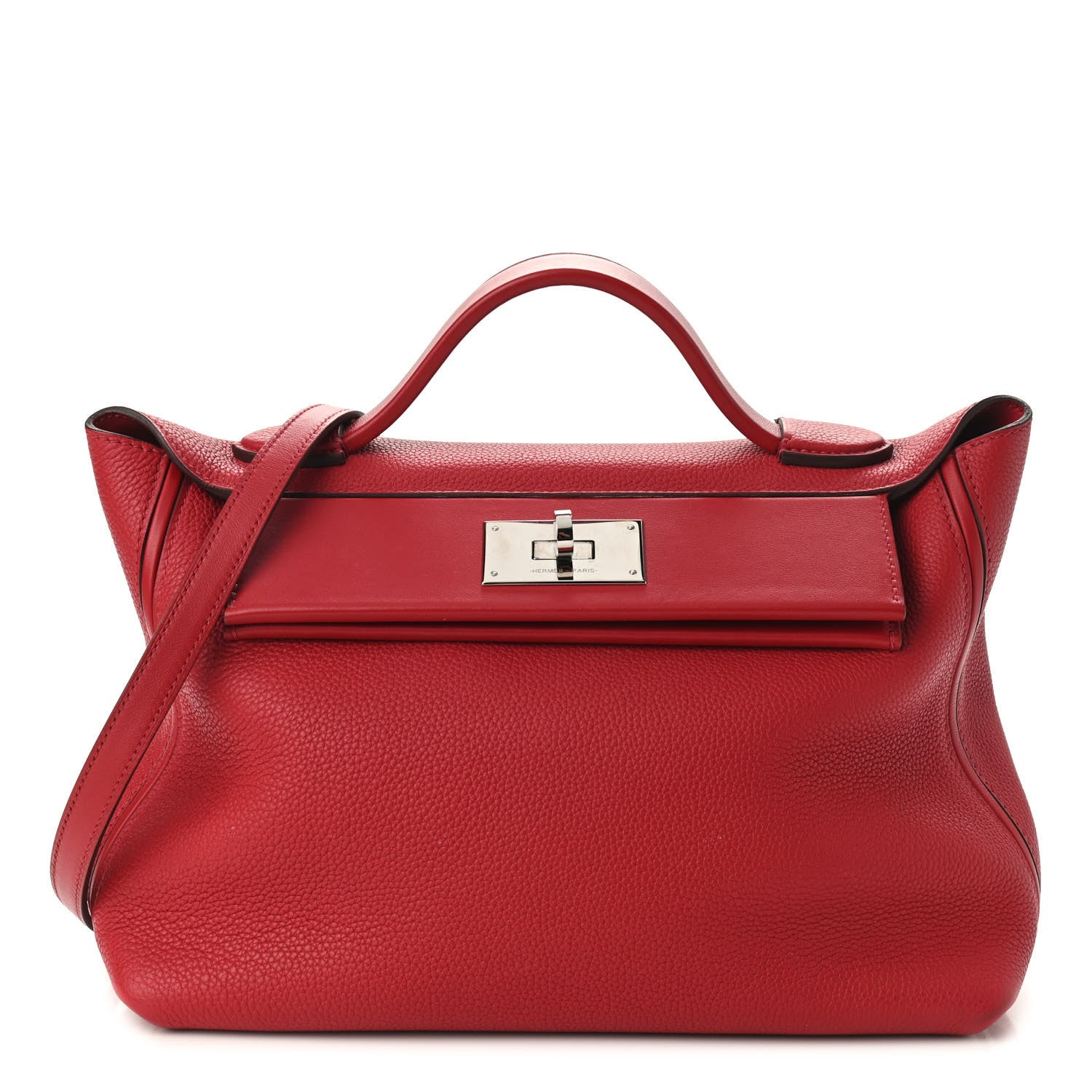 Hermes Taurillon Maurice Swift 24/24 29 Rouge Casaque 1 of 10