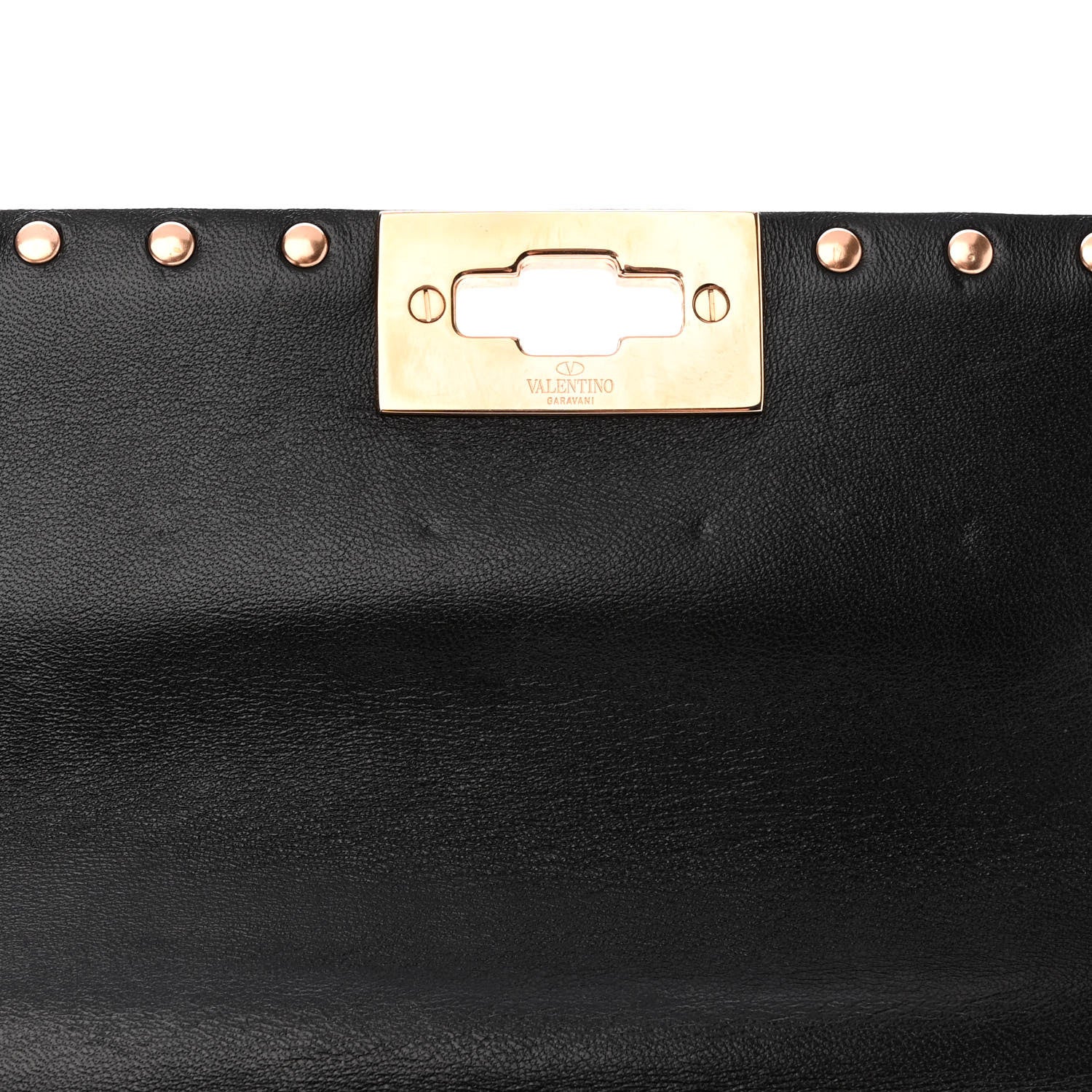 Valentino Garavani Metallic Nappa Medium Rockstud Spike Shoulder Bag Rame 11 of 11