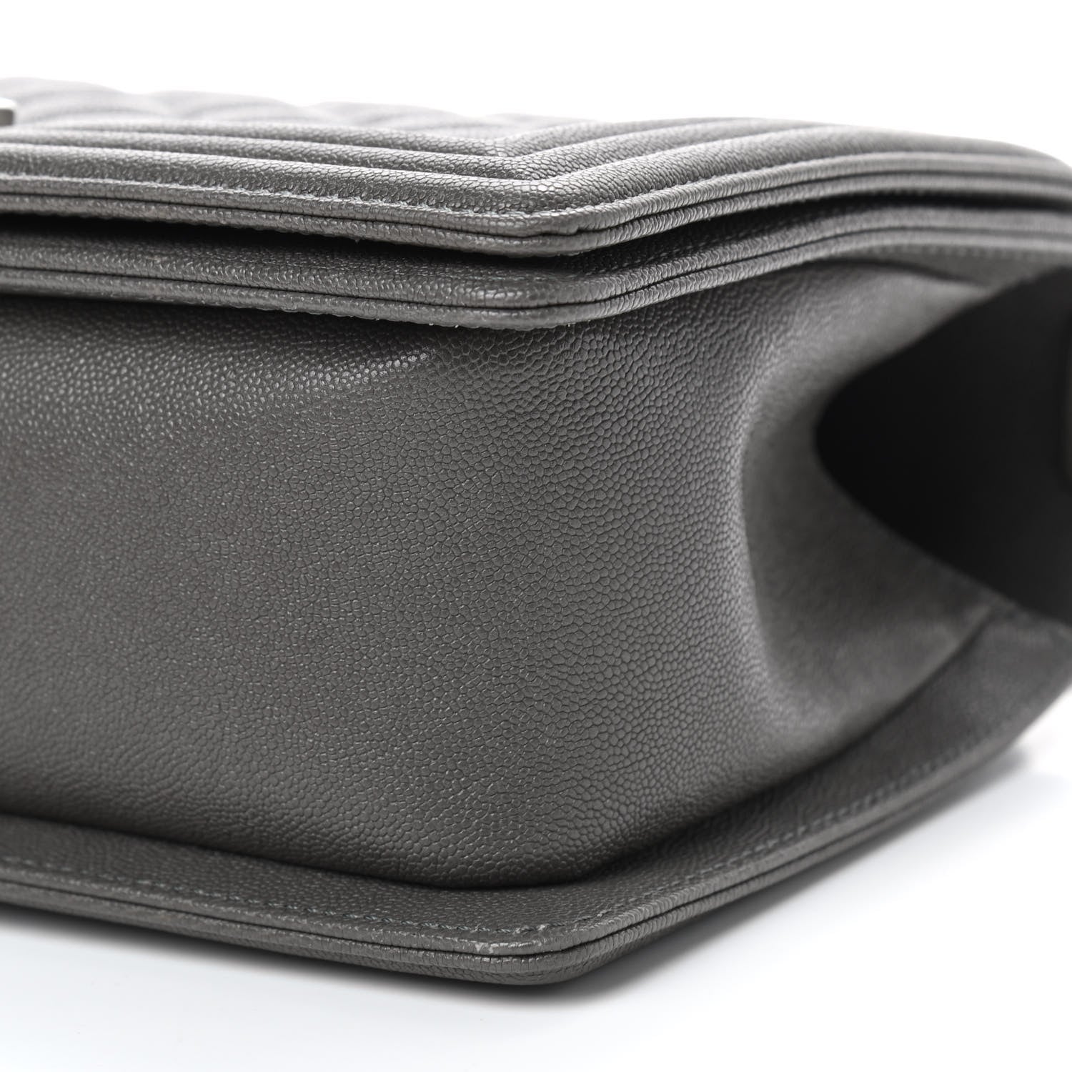 Chanel Caviar Quilted Medium Boy Flap Grey 9 of 9
