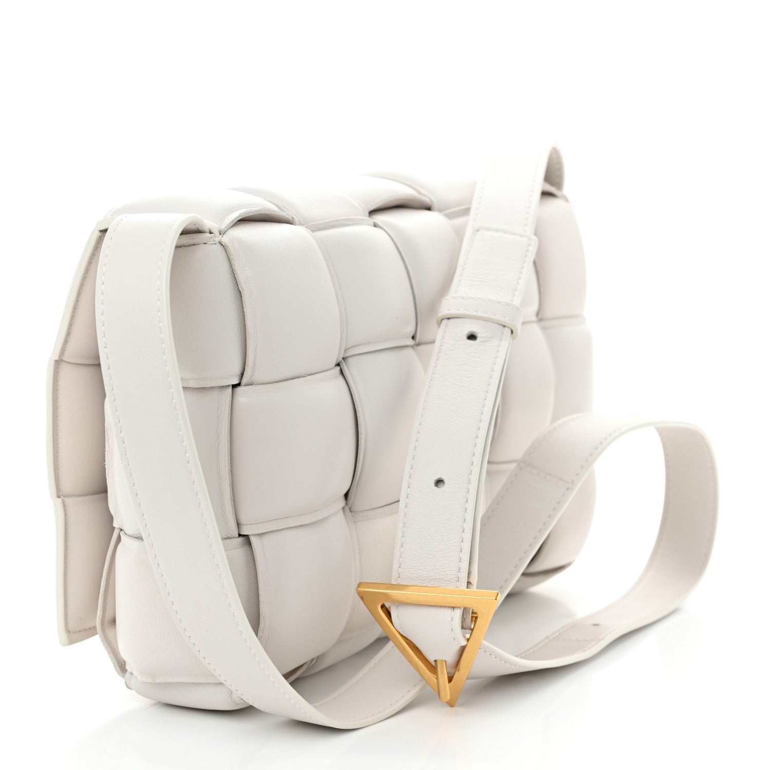 Bottega Veneta Nappa Maxi Intreccio Padded Cassette Crossbody Bag Chalk 3 of 12
