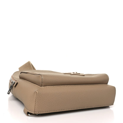 Louis Vuitton Grained Cowhide Aerogram Pilot Slingbag Sable Beige 4 of 9