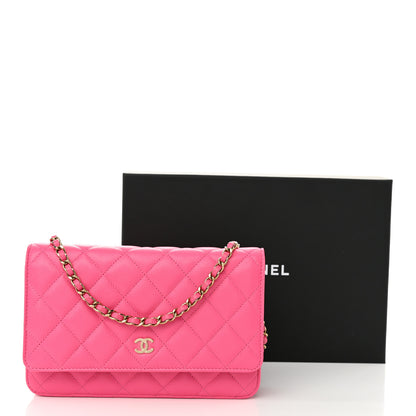 Chanel Caviar Quilted Wallet On Chain WOC Rose 11 of 11