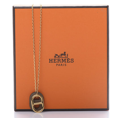 Hermes Swift O'Maillon Pendant Necklace Etoupe 6 of 6