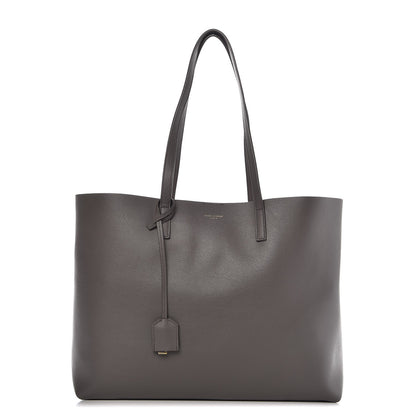 Saint Laurent Calfskin Large Shopping Tote Dark Grey 1 of 12