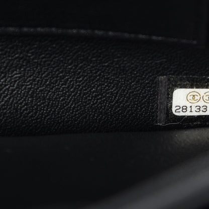 Chanel Lambskin Chevron Quilted Medium Trendy CC Dual Handle Flap Bag Black 9 of 10