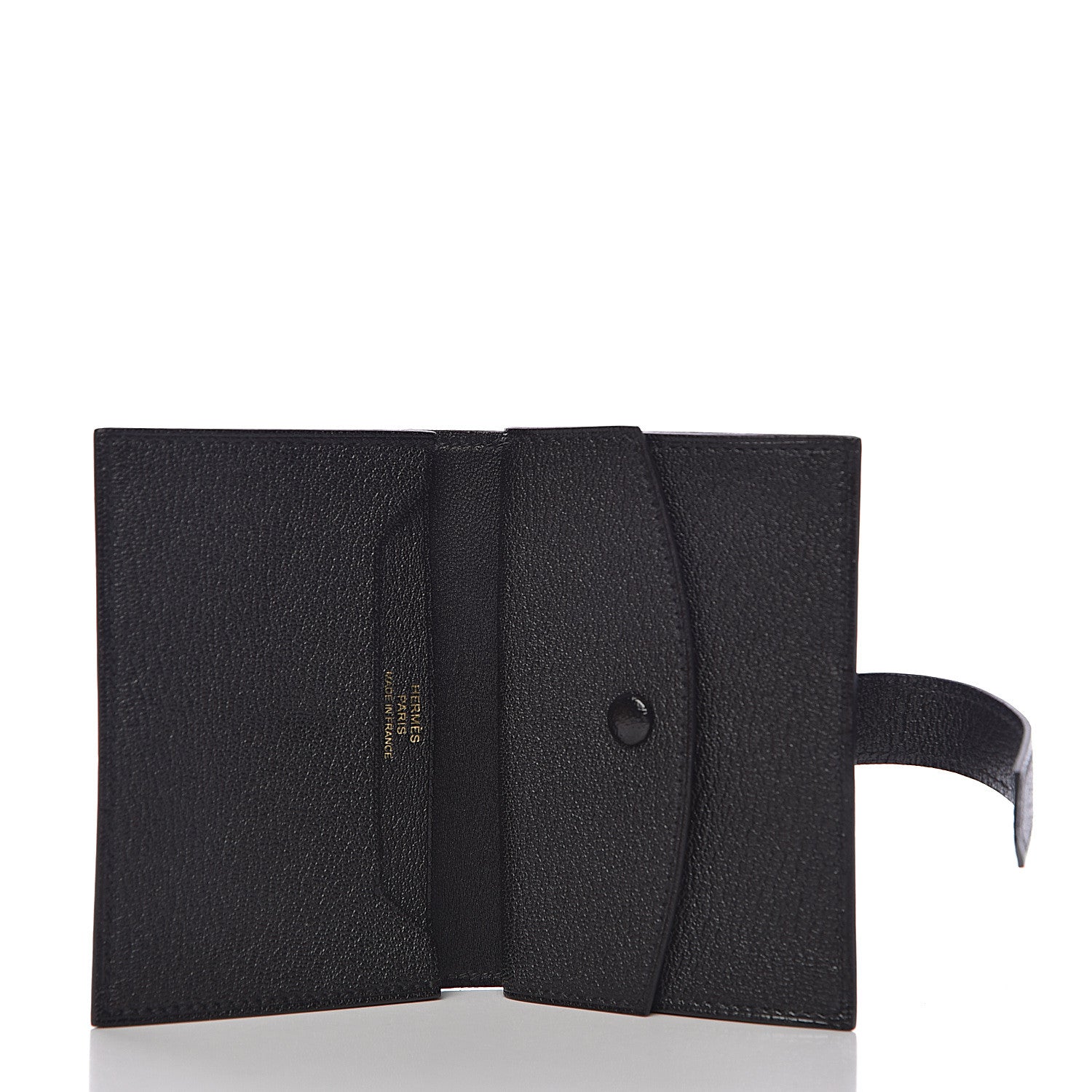 Hermes Chevre Mysore Mini Bearn Wallet Black 5 of 8