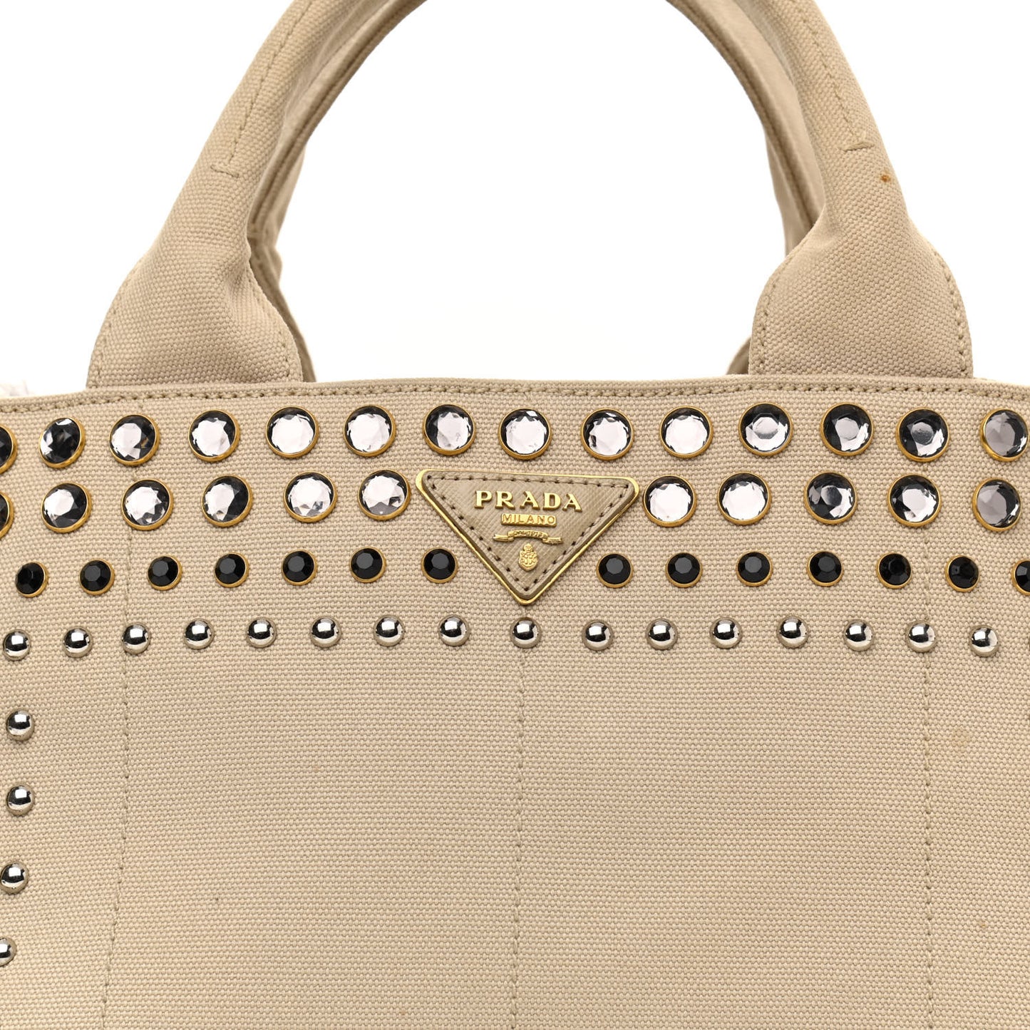 Canapa Crystal Studded Tote Corda