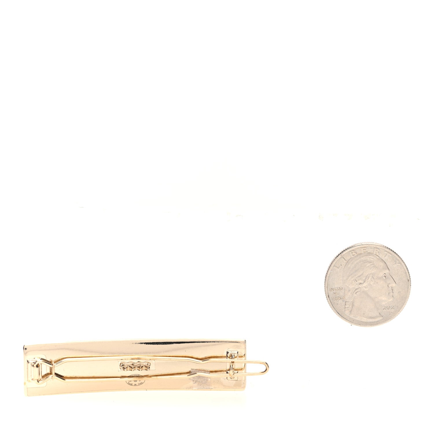 CHANEL ロゴ ヘアゴム ゴールド Chanel Metal Enamel Logo Hair Clip Gold 1865390 – FASHIONPHILE
